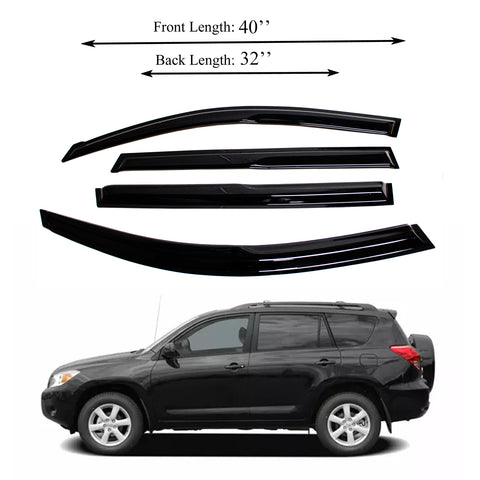 Window Visor Fits Toyota RAV4 2006-2012 Sun Rain Deflector Guard