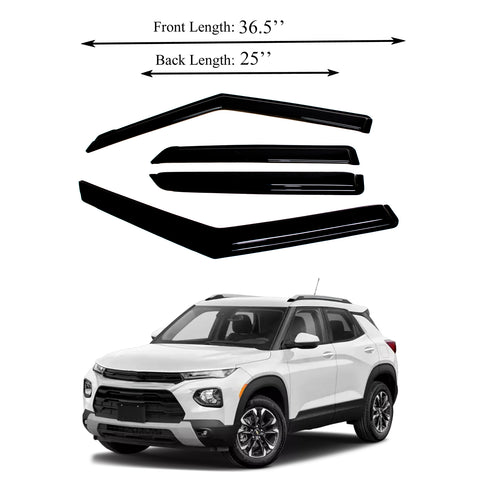 Window Visor Fits 2021-2023 Chevy Trailblazer Sun Rain Deflector Guard