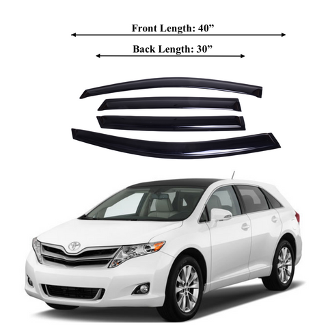 Window Visor Fits Toyota Venza 2008-2015 Sun Rain Deflector Guard