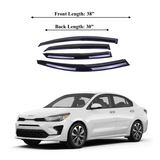 Window Visors Fits Kia Rio Sedan 2018-2023 Sun Rain Deflector Guard