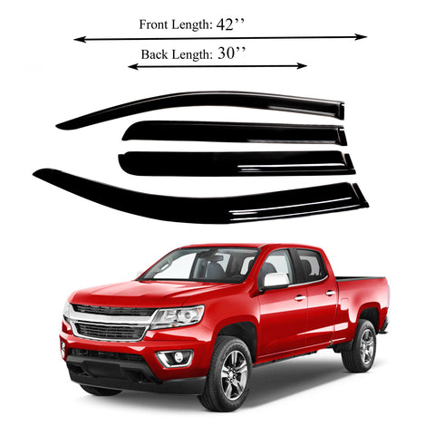Window Visor Fits Chevrolet Colorado/GMC Canyon 2015-2022 Sun Deflector Rain Guard