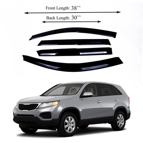 Window Visor Fits KIA Sorento 2011-2015 Sun Rain Guard Deflector