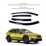 Window Visor Fits Subaru Crosstrek XV 2018-2023 Sun Rain Deflector Guard