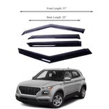 Window Visor Fits Hyundai Venue 2020+ Sun Rain Deflector Guard