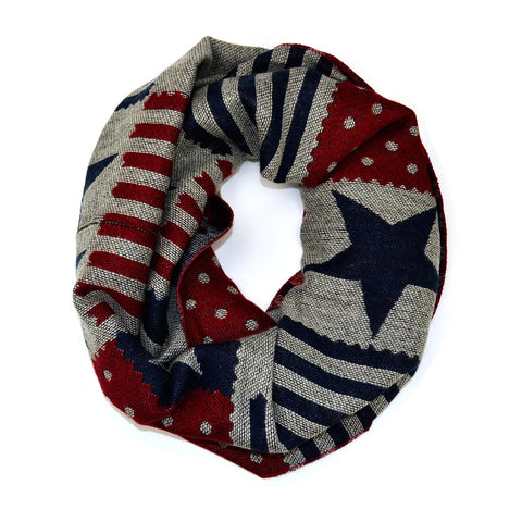 American Flag Winter Infinity