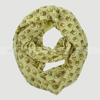 BULK/LOT SALE - 64" Cute Owl Infinity Scarf BUYING ALL ONLY
