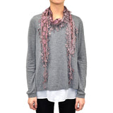 BULK/LOT SALE - Lace Scarf with Polka Dot Print & Fishnet Fringe BUYING ALL ONLY