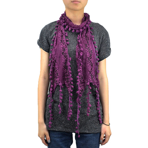 BULK/LOT SALE - 62" Furball Lace Scarf BUYING ALL ONLY