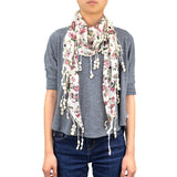 BULK/LOT SALE - 65" Floral Triangle Lace Scarf BUYING ALL ONLY