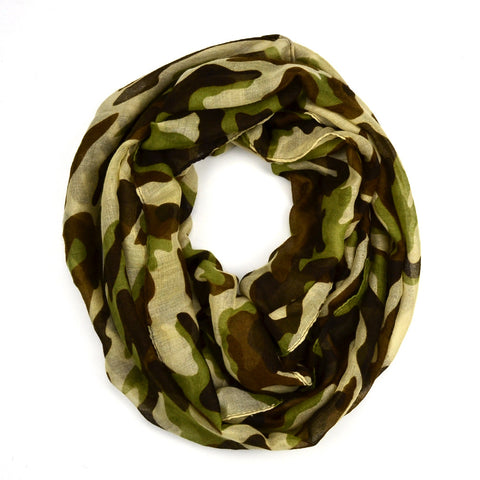 64" Camouflage Infinity Scarf