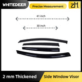 ZH's 2mm Thickened Sun Rain Deflector Guards for Ford C-Max 2013 2014 2015 2016 2017 2018, 2mm Thickened Tape-On Side Window Visor 4 Pieces…