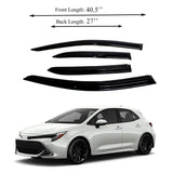 Window Visor Fits Toyota Corolla Hatchback 2019-2023 Sun Rain Deflector Guard