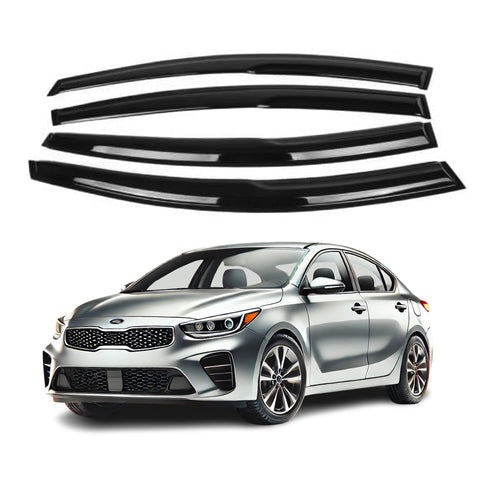 Window Visors Fits KIA Forte Sedan 2014-2018 Sun Rain Deflector Guard