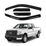 Window Visor Fits Ford F-150 Super Cab 2004-2014 Sun Deflector Rain Guard