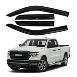 Window Visor Fits Dodge Ram 1500 Quad Cab 2019-2023  Sun Deflector Rain Guard