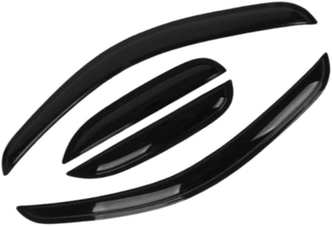 Window Visors Fits Chevy Silverado 1500 2500HD 3500HD Extended Cab 2007-2013 Sun Rain Deflector Guard