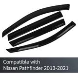 Window Visor Fits Nissan Pathfinder 2013-2021 Sun Deflector Rain Guard