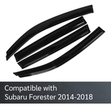 Window Visor Fits Subaru Forester 2014-2018 Sun Deflector Rain Guard