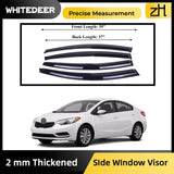 Fit for KIA Forte Sedan 2014-2018 Side Window Visor Rain Guards Sun Rain Deflector Visor 4 Pieces Thickened........