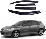 Window Visors Fits Mazda3 Sedan Hatchback 2004-2009 Sun Rain Deflector Guard