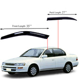 Fits Toyota Corolla 1993-1997 Acrylic Window Visor Sun Rain Deflector Guard