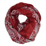 67" Paisley Wide Infinity Scarf