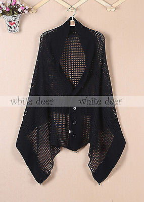 72" Dual Scarf Shawl with Button