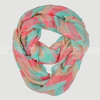 BULK/LOT SALE - 70" Wide 3 Color Chevron Infinity Scarf BUYING ALL ONLY