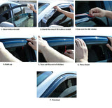 Fits Hyundai Santa Fe 13-18 Acrylic Window Visor Sun Rain Deflector Guard