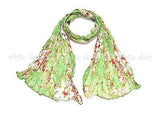 64" Wrinkle Floral Scarf