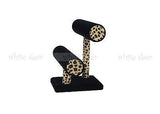 9" 2 Tier Jewelry Hard Display Stand Holder Bracelet Chain Bangle Watch T-bar