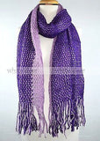 72" Fishnet Net Two Color Winter Scarf