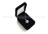 High Quality Black Velvet Necklace Pendant Gift Long Box Case Jewelry Display