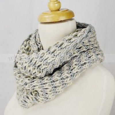 48" Stripped Knitted Infinity Scarf