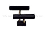 9" 2 Tier Jewelry Hard Display Stand Holder Bracelet Chain Bangle Watch T-bar