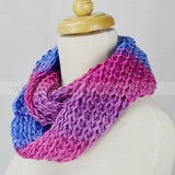 48" Tie Dye Knitted Infinity Scarf