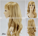 Women's Long Brown Blonde Caramel Curly Wavy Full Wigs Hair Party High Quality