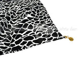 62" Giraffe Print Fluer De Lis Scarf