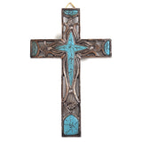 8" Carving Wall Cross