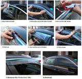 Fits Chevrolet Traverse 09-17 Acrylic Window Visor Sun Rain Deflector Guard