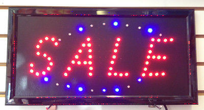 US Seller Popular Animated Led Neon Light SALE OPEN Sign Switch/Chain