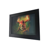 Gun & Roses Skull 3D Picture PTC11