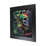 Marijuana Gun Skull 3D Picture PTC39
