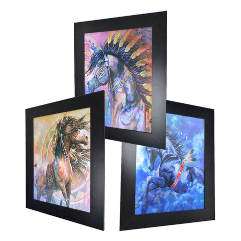 Native American Indian Tribe Horse 3D Picture PTD12