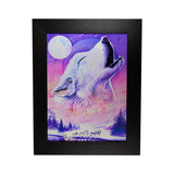 Howling Moon Wolf 3D Picture PTD62