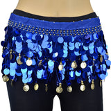 Solid Sequines Belly Dance Scarf