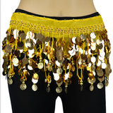 Solid Sequines Belly Dance Scarf