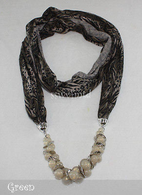 61" Leopard Infinity Jewelry Scarf