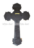15"Floral Carving Wall Cross
