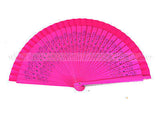 12 PCS Hollow Carved Bamboo Hand Fan